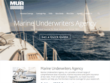 Tablet Screenshot of marineunderwriters.com